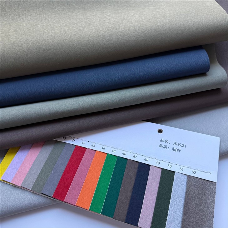 1.4mm Abrasion Resistant Vegan Microfiber PU Leather Synthetic Fabric For Shoes Bags Sofa Car Seat