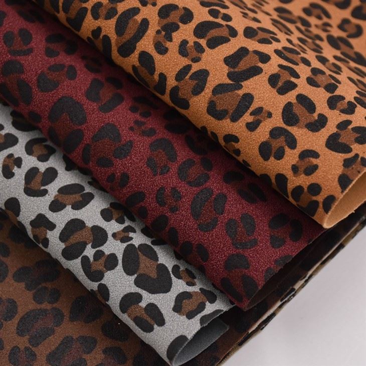 Leopard Print Suede PU Fabric suppliers Leopard Print Suede PU Fabric suppliers