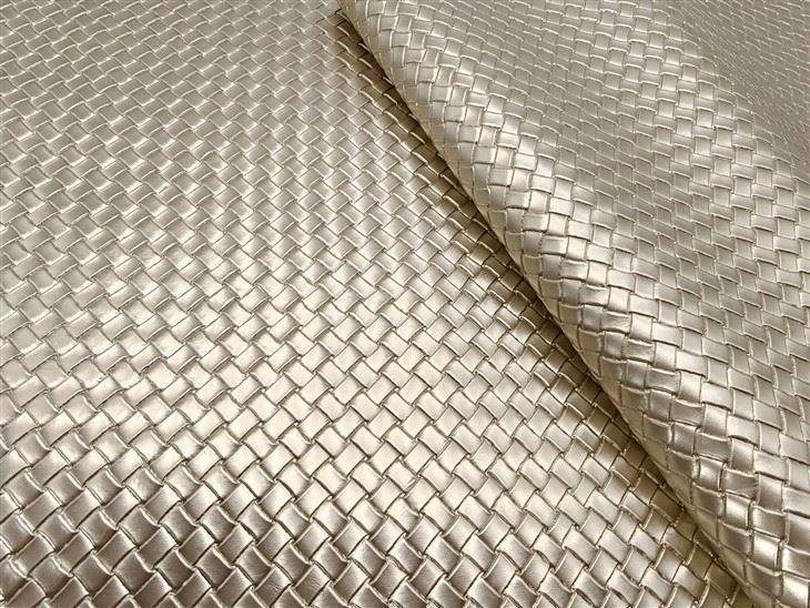 Metallic Square Woven Embossed Faux Leather suppliers Metallic Square Woven Embossed Faux Leather suppliers