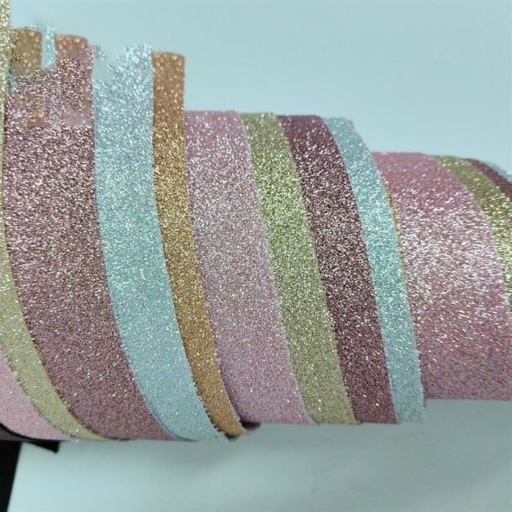 Premium Fine Glitter PU Leather | Non Shedding, Multi Color, Factory Wholesale best