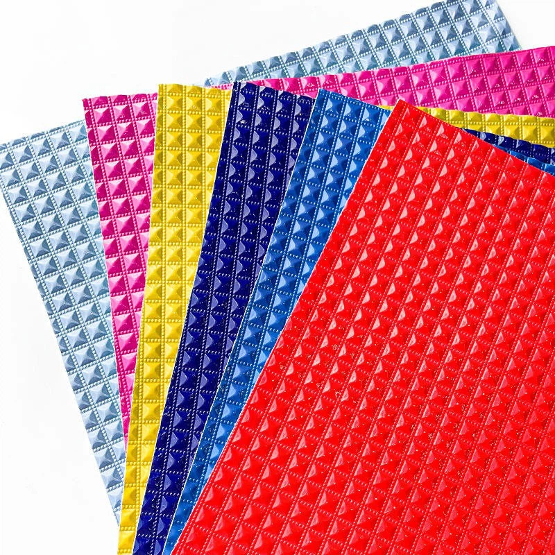 Diamond Grid Embossed PU Microfiber Leather 3 Diamond Grid Embossed PU Microfiber Leather 3