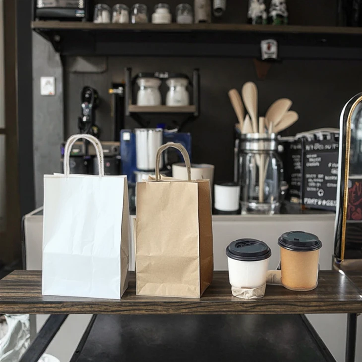 Recycled Custom Kraft Handle Bags