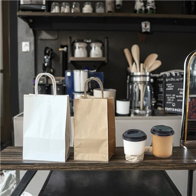 Recycled Custom Kraft Handle Bags