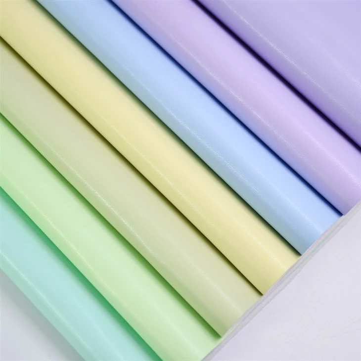 Smooth Pastel & Metallic PU Leather suppliers