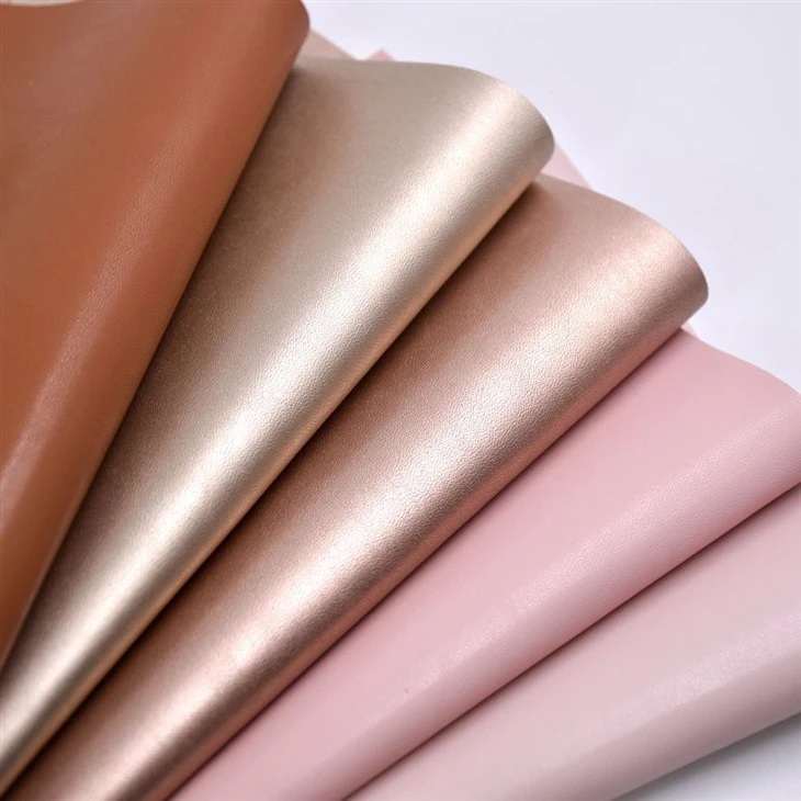 Smooth Pastel & Metallic PU Leather factory