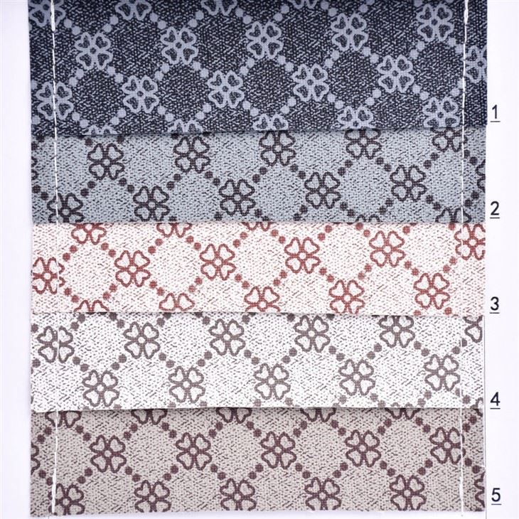 Vintage Floral Printed PVC Faux Leather high quality Vintage Floral Printed PVC Faux Leather high quality