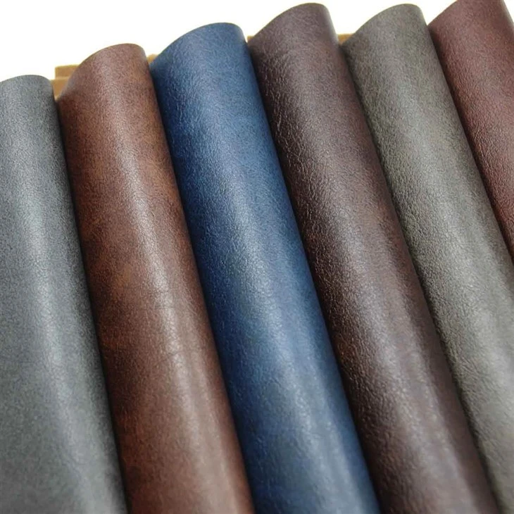 Vintage Washed Distressed Grain PU Leather