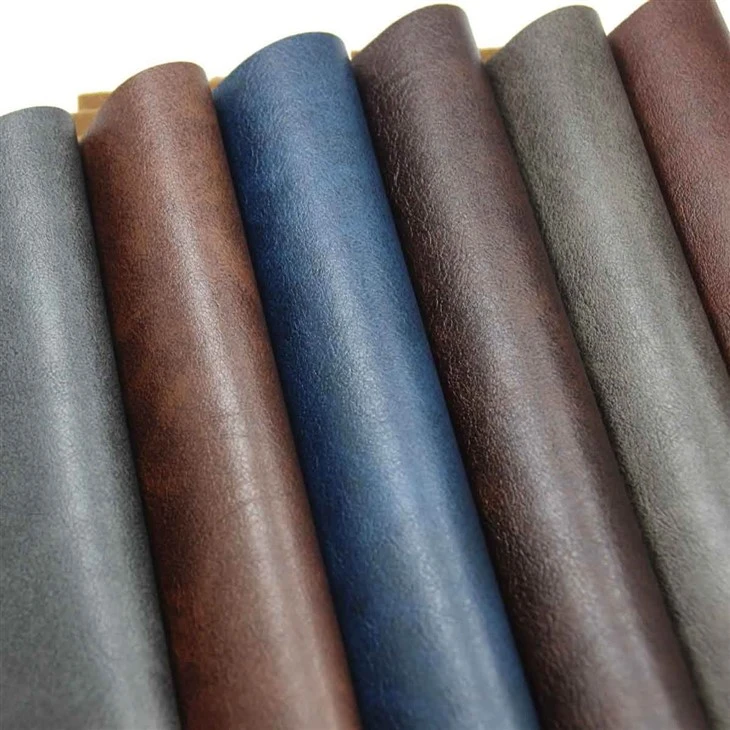 Vintage Washed Distressed Grain PU Leather high quality