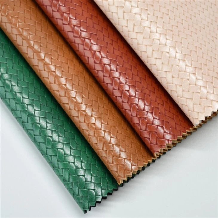 Woven Embossed Faux Leather