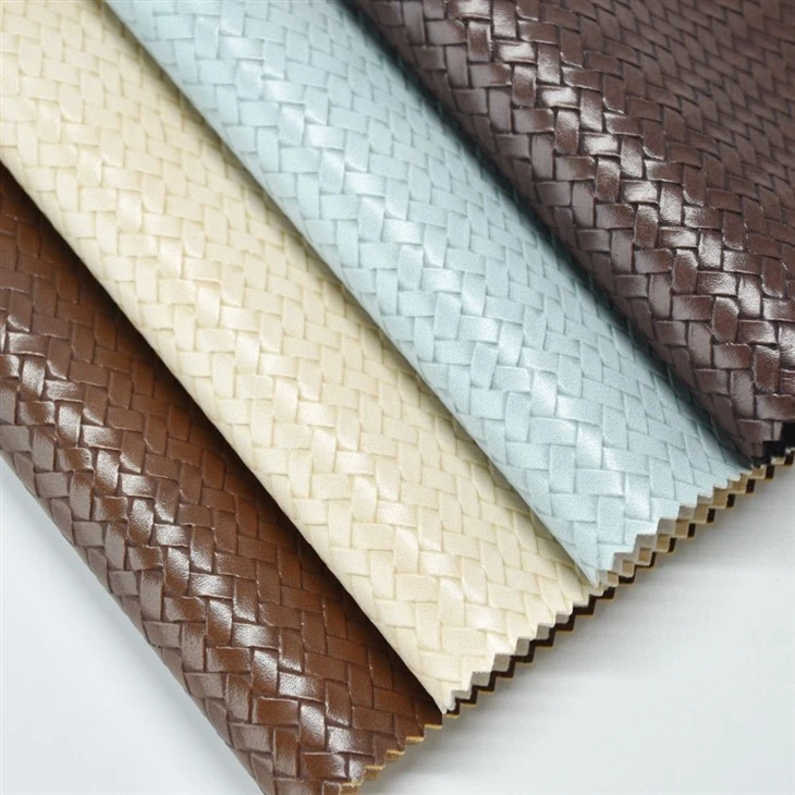 Woven Embossed Faux Leather factory